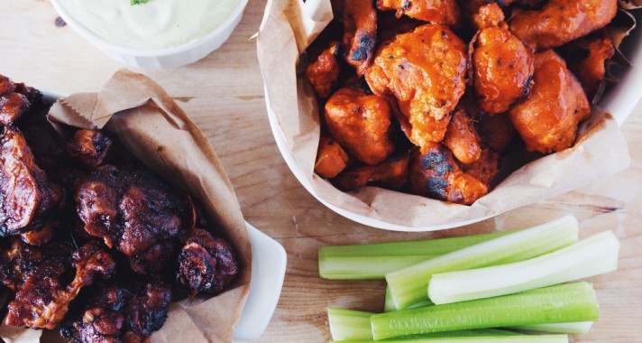 Narancsos-mustáros csirkeszárny bluecheese szósszal