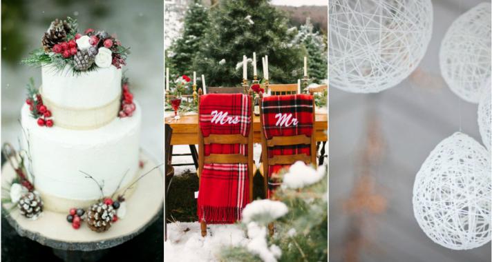 A legszebb dekorációk téli esküvőkre