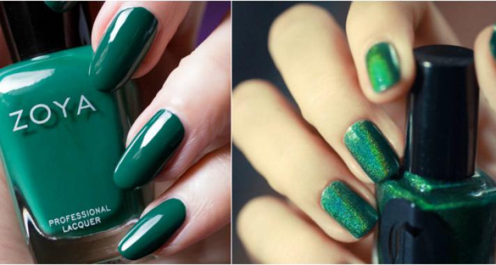 Őszi manikűr tipp: méregzöld körmök