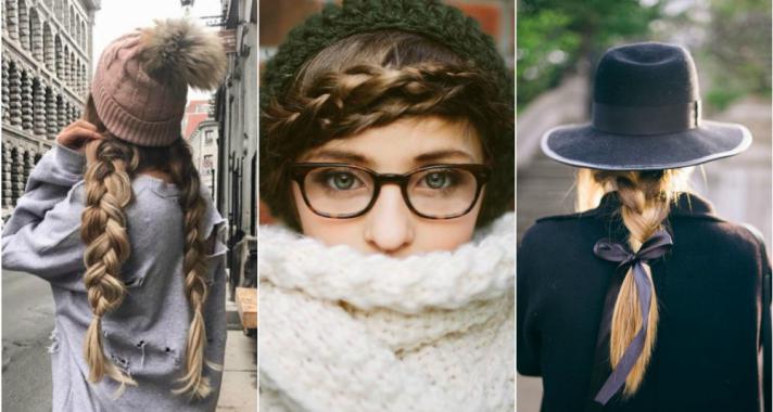 Őszi kedvenc: viselj kalapot vagy sapkát fonott frizurával