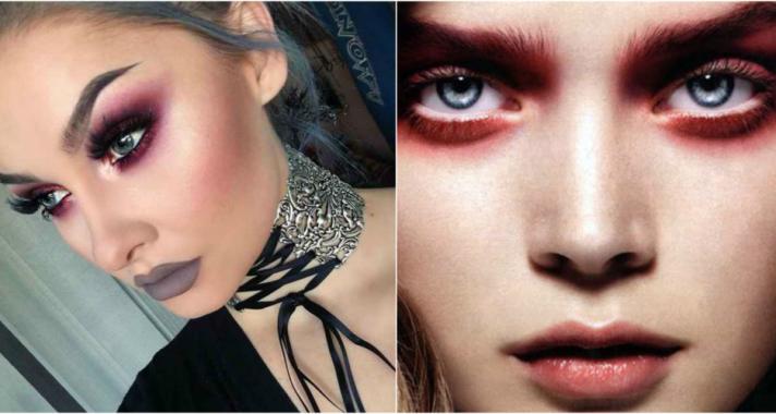 Smink tipp: füstös szemek egy kis pirossal fűszerezve