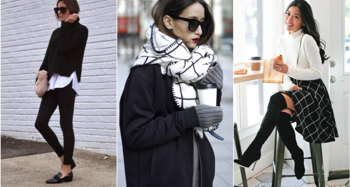 Stílusiskola: ősszel is viselj feketét fehérrel