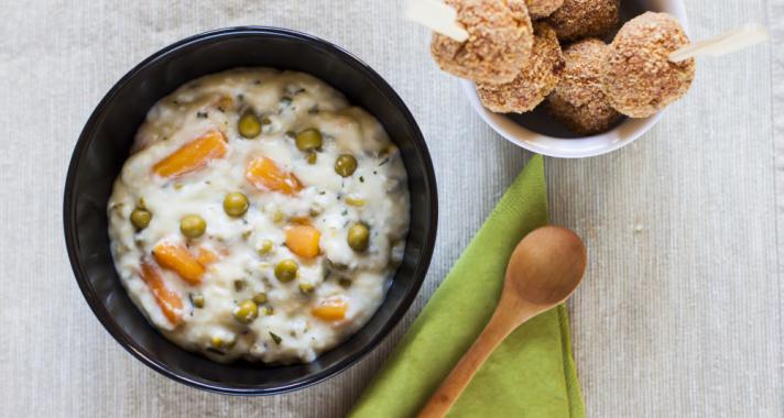 Ebéd ötlet: tárkonyos főzelék, parmezános fasírttal