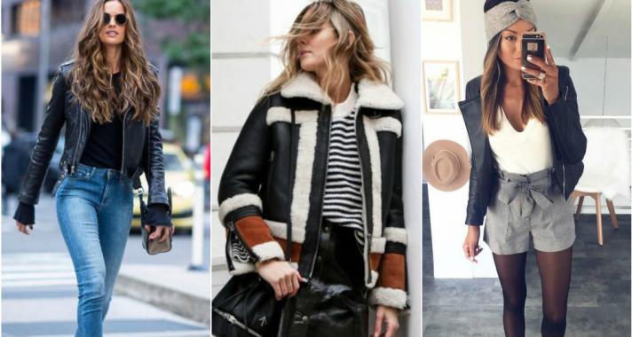 Stílusiskola: kedvenc outfit ötleteink bőrdzsekivel a tavaszias tél örömére