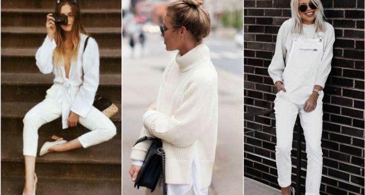 Stílusiskola: tetőtől talpig fehérben tavasszal