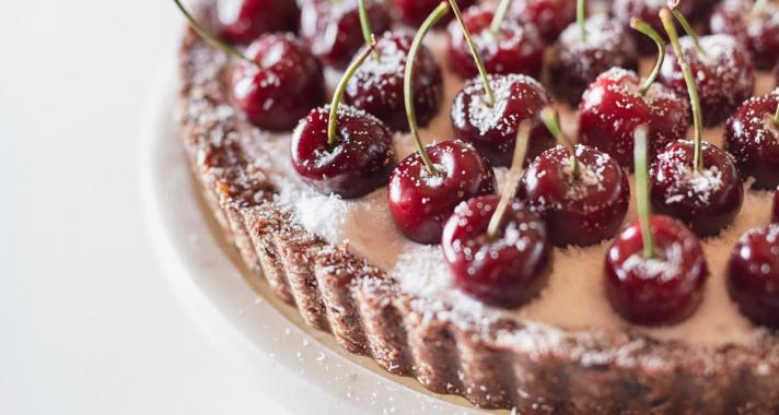 Meggyes-csokis pite recept