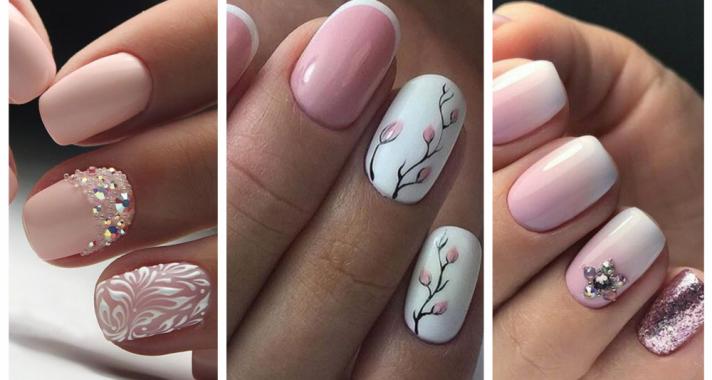 Top10: rózsaszín-fehér manikűr ötletek