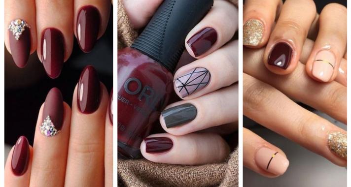 Top10: őszi manikűr ötletek bordóval
