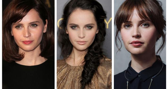 Top10: frizura ötletek Felicity Jones-tól