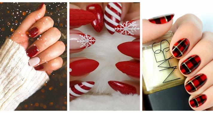 Top10: karácsonyi manikűr ötletek pirossal