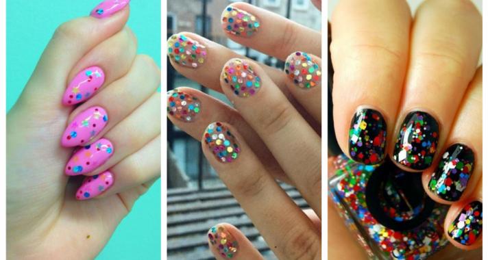 Top10: konfetti mintájú manikűr ötletek
