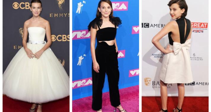 Stílusiskola: Millie Bobby Brown 10 lenyűgöző vörös szőnyeges szettje