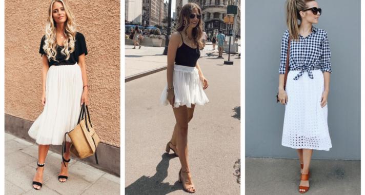 Stílusiskola: így viselj nyáron fehér szoknyákat