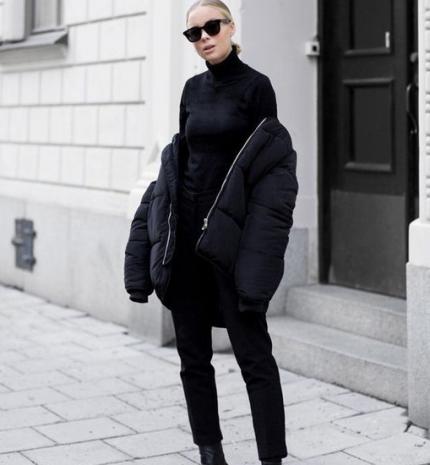 Stílusiskola: fekete szettek télre