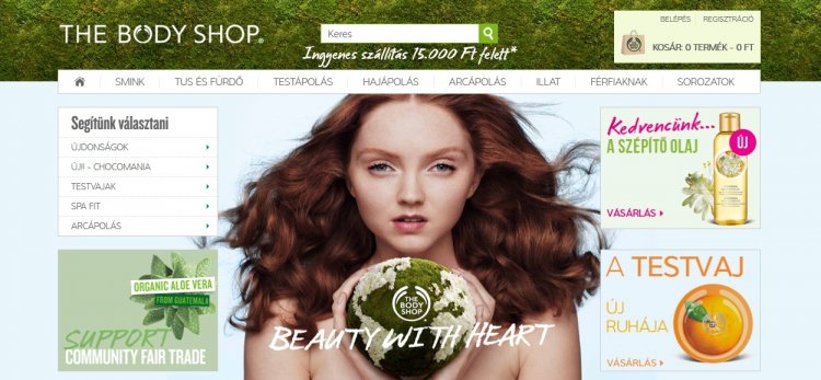 The Body Shop a weben