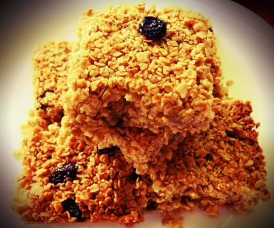 Citromos-gyömbéres zabkocka