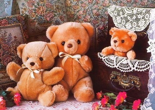 Játékmackók sorakozó