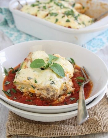 Cukkinis lasagne tészta nélkül