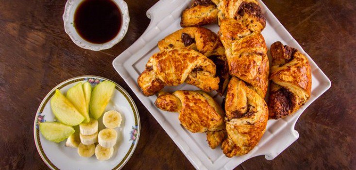 Nagyon vajas, nagyon csokis croissant