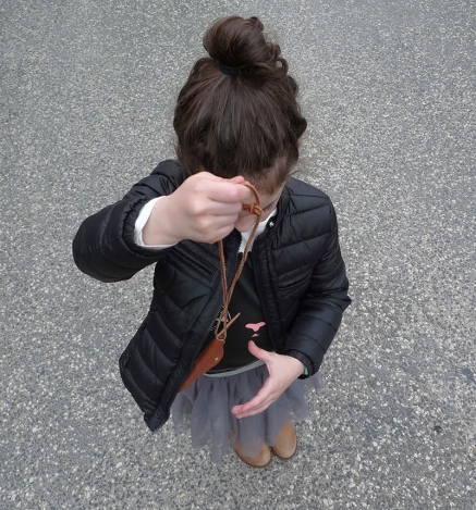 Mini outfit: Tüllszoknya és konty