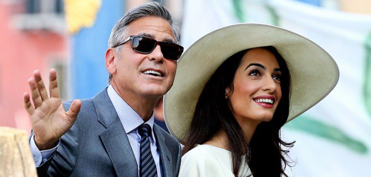 Íme a friss házas Clooney-ék!