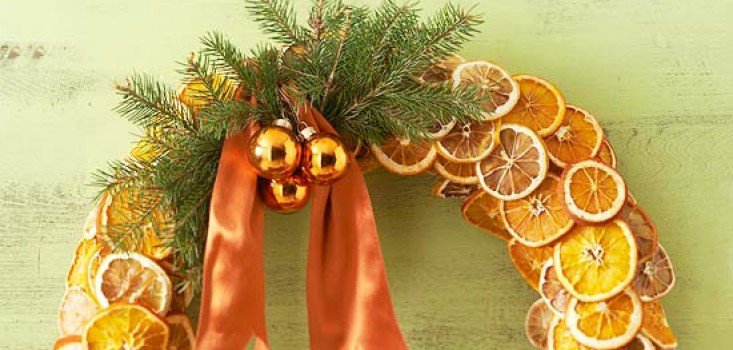 Karácsonyi narancskoszorú