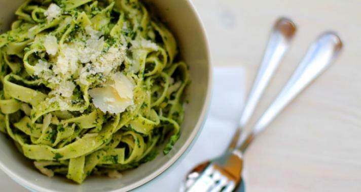 Spenótos mascarponés tagliatelle vacsorára