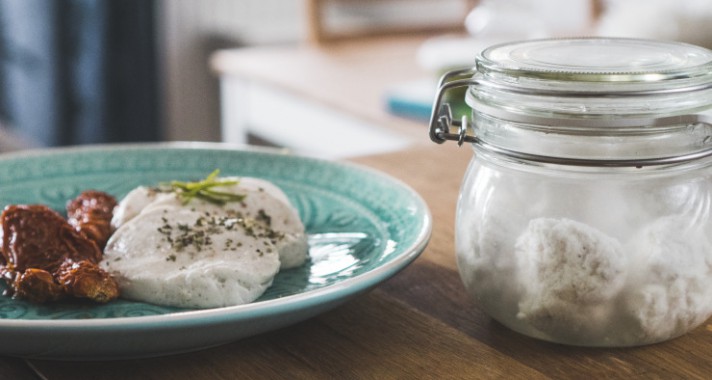 Mozzarella házilag (nyers-vegán)