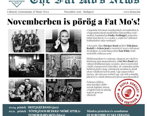 Novemberben is pörög a Fat Mo’s!