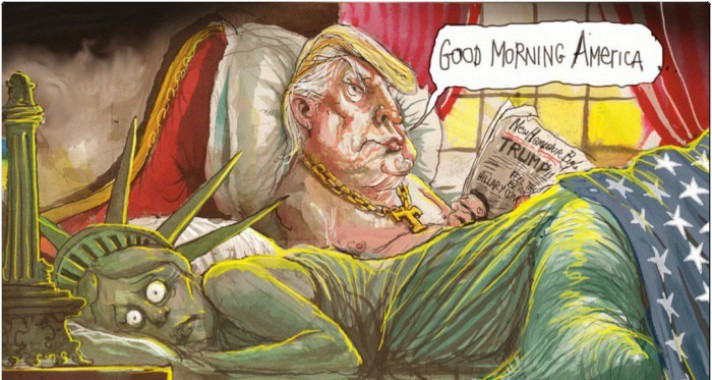 A 13 legfrappánsabb karikatúra, mellyel Donald Trump amerikai elnökké választására reagáltak