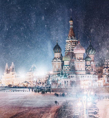 11 tündérmesébe illő kép a téli Moszkváról