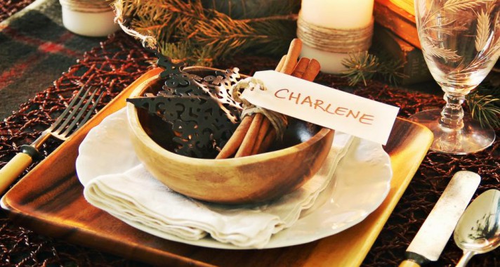 Asztali dekoráció karácsonyra