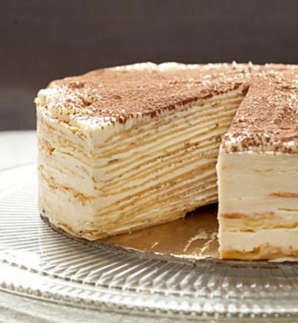 Tiramisu crepe cake recept