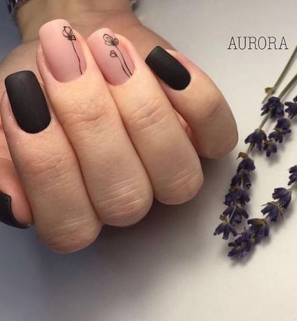 10 szép és cuki természet inspirálta köröm minta ötlet