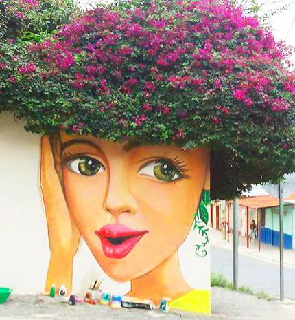 10 elképesztő street art fotó, amely egybeolvad a természettel