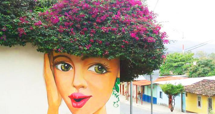 10 elképesztő street art fotó, amely egybeolvad a természettel