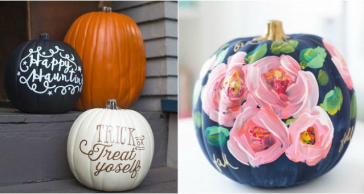15 fantasztikus dekorációs ötlet festett tökökhöz