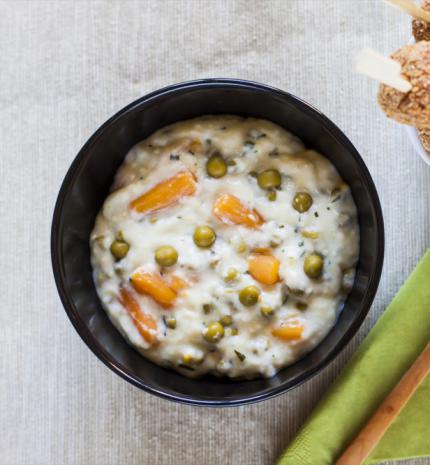 Ebéd ötlet: tárkonyos főzelék, parmezános fasírttal