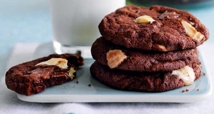 Tripla csokis cookie recept összebújós téli estékre