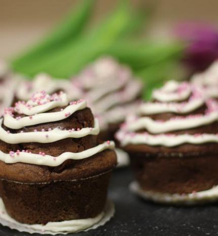 Szívmelengető desszert - szedres brownie-muffin recept