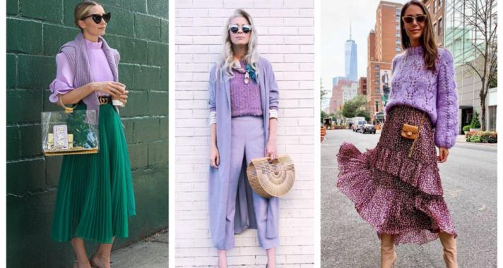 Stílusiskola: lila outfitek hétköznapokra