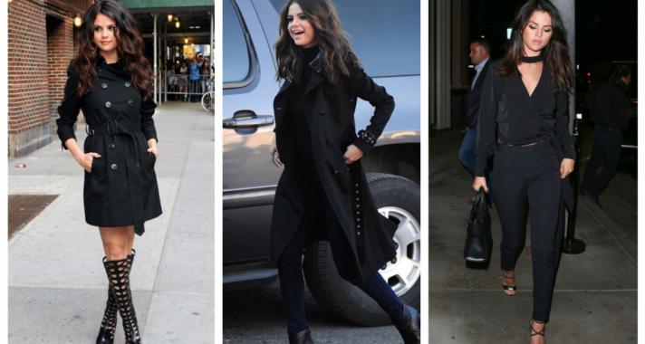 Stílusiskola: 10 tetőtől-talpig fekete outfit ötlet Selena Gomez-től