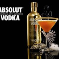 Absolut Vodka - aranyba öltöztetve - , divat, életmód, stílus
