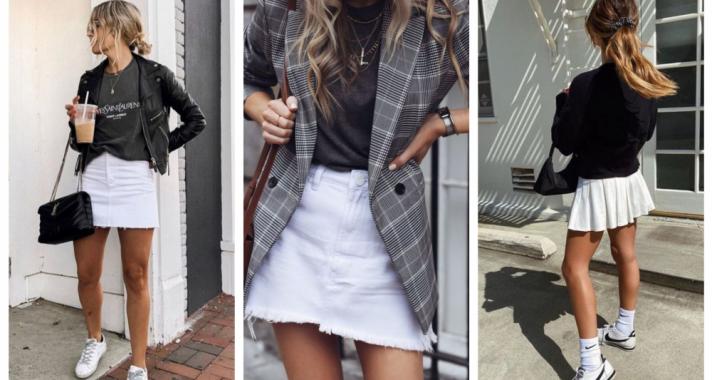 Stílusiskola: így viselj fehér miniszoknyákat