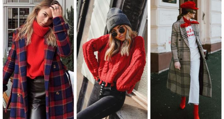 Stílusiskola: piros outfitek szürke hétküznapokra