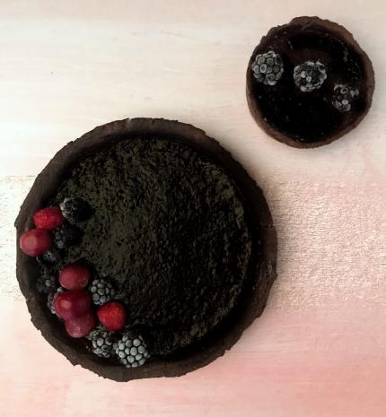 Sült csokoládékrémes tart