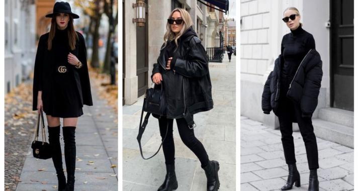 Stílusiskola: fekete szettek télre