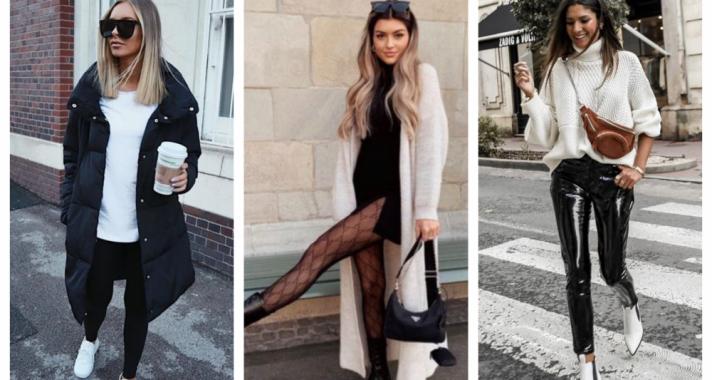 Stílusiskola: fekete-fehér outfitek télre