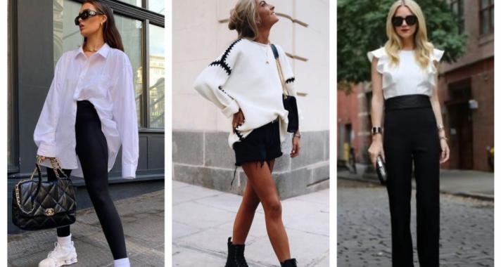 Stílusiskola: fekete-fehér szettek a tavaszi szezonra