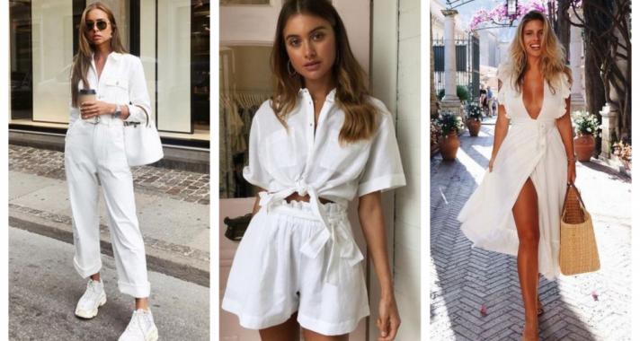 Stílusiskola: fehér szettek meleg nyári napokra